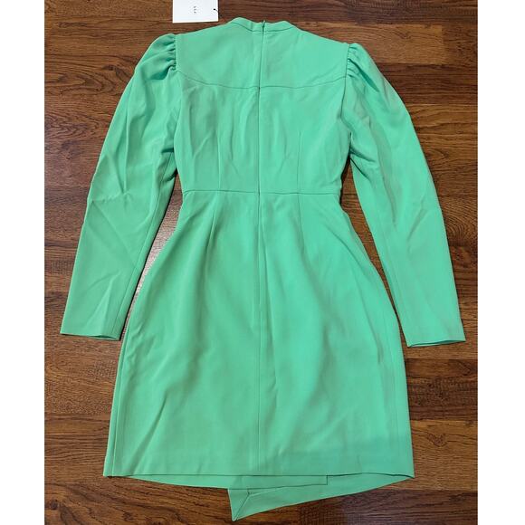 A.L.C. Women's Cady Jane Ruched Long Sleeve Mini Dress Mint Size 00 NWT Modern - Picture 2 of 11